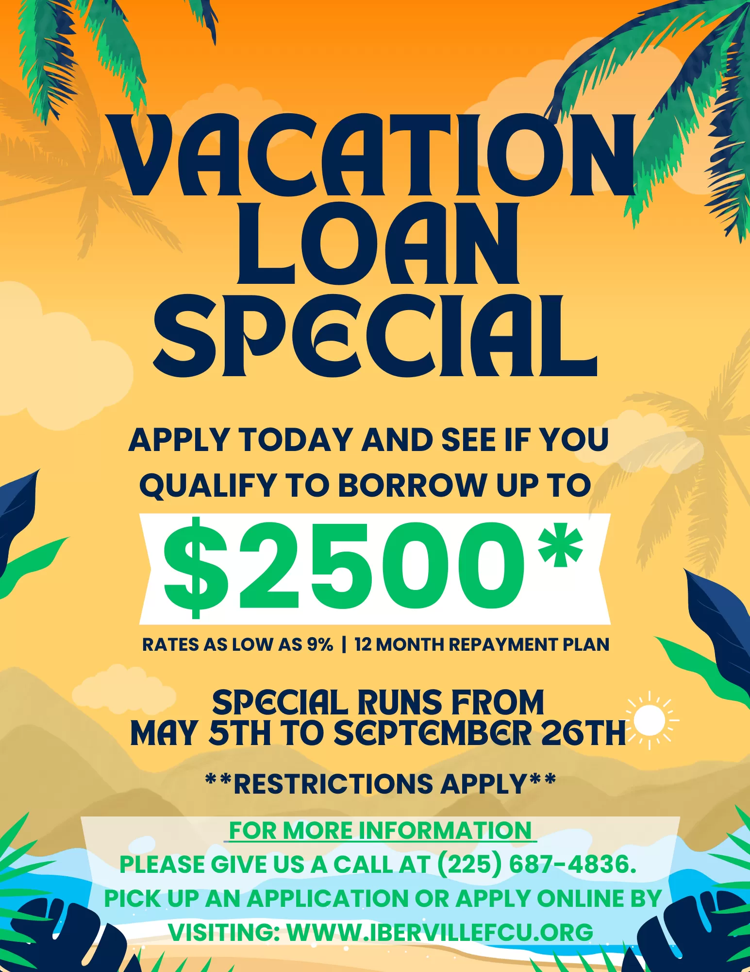 Vacation Loan Special